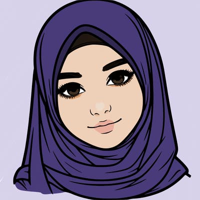 realistic girl with hijap