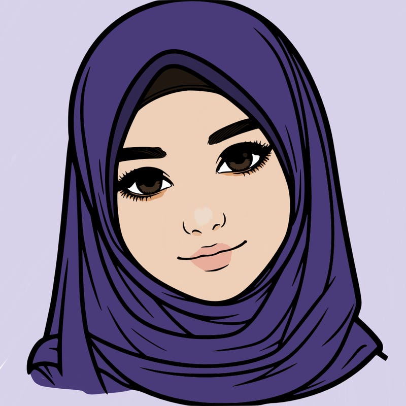 realistic girl with hijap