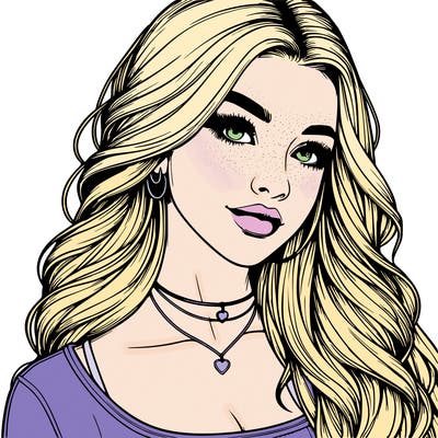 detailed realistic girl