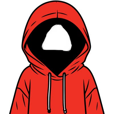 faceless girl in hoodie