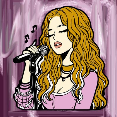 realistic female singer