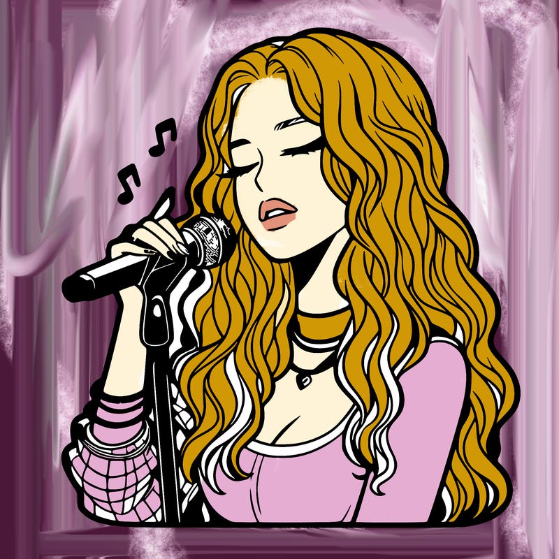 realistic female singer