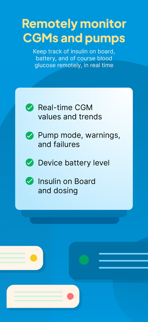 Gluroo Diabetes Logger - Gluroo App-Funktionen zur Fernüberwachung von CGMs und Insulinpumpen
