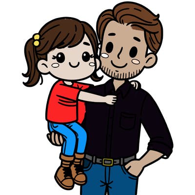 dad and daughter