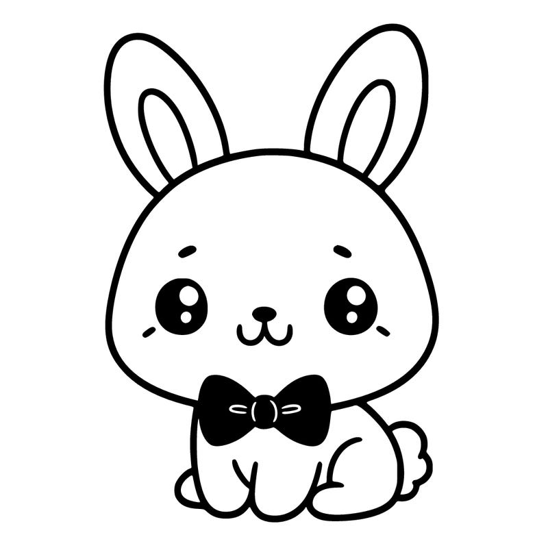 cute bunny with a bowtie