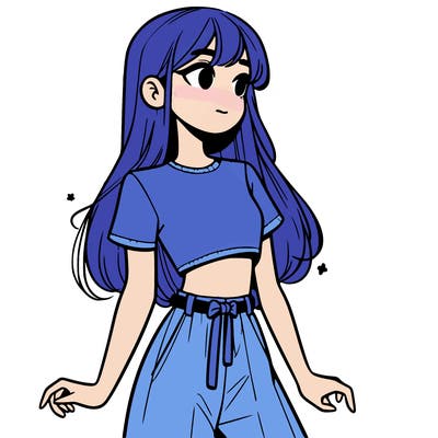 girl in a cute crop top