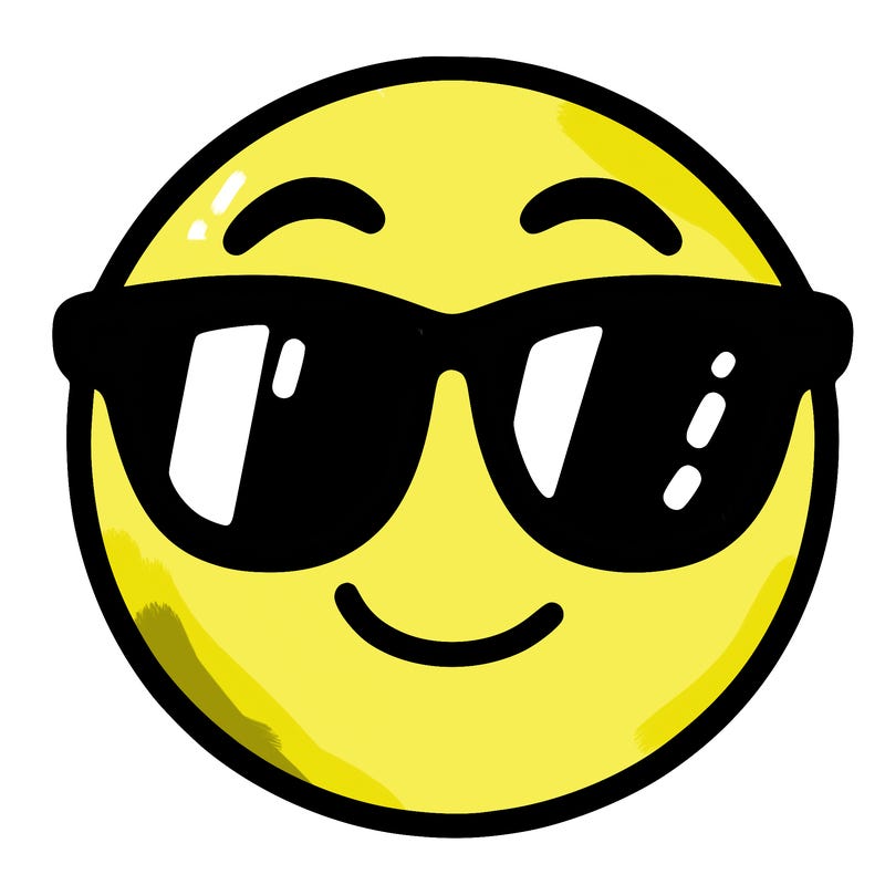 emoji with sunglasses