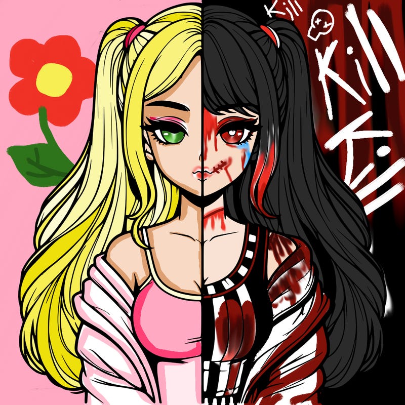 realistic girl split