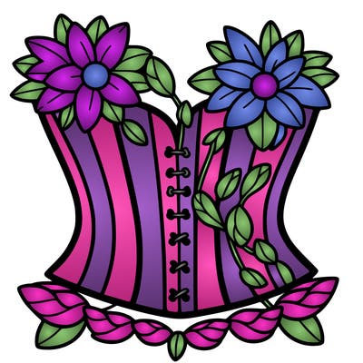 flower corset