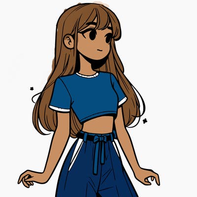 girl in a cute crop top