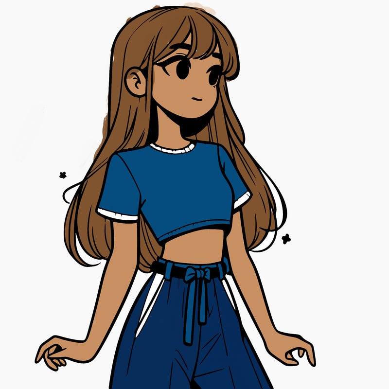 girl in a cute crop top