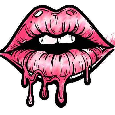 lips that look realistic and drip