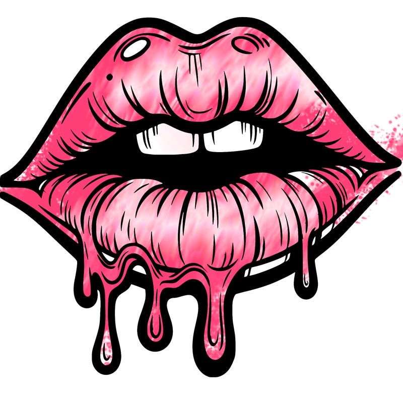 lips that look realistic and drip