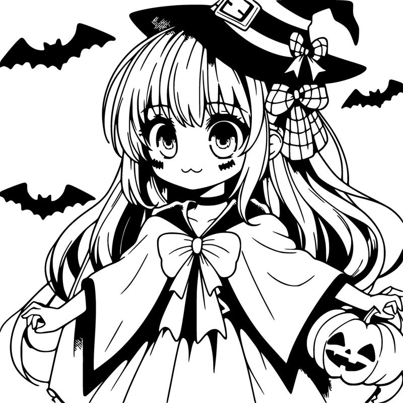 halloween anime girl