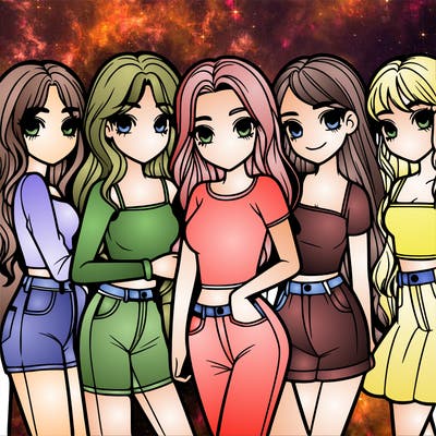 group of girls