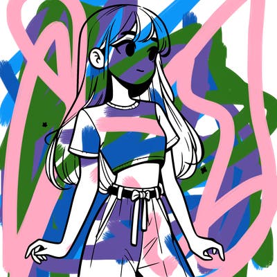 girl in a cute crop top