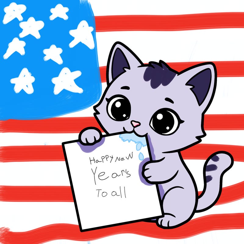 a small cat with a blank sheet of paper in its hand. the cat is sooooooo cute!