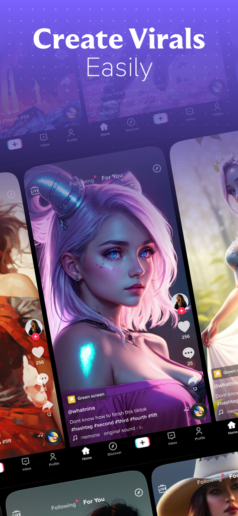 Haiper AI・Video, Photo Creator - Haiper AI app interface for creating viral cinematic social media videos