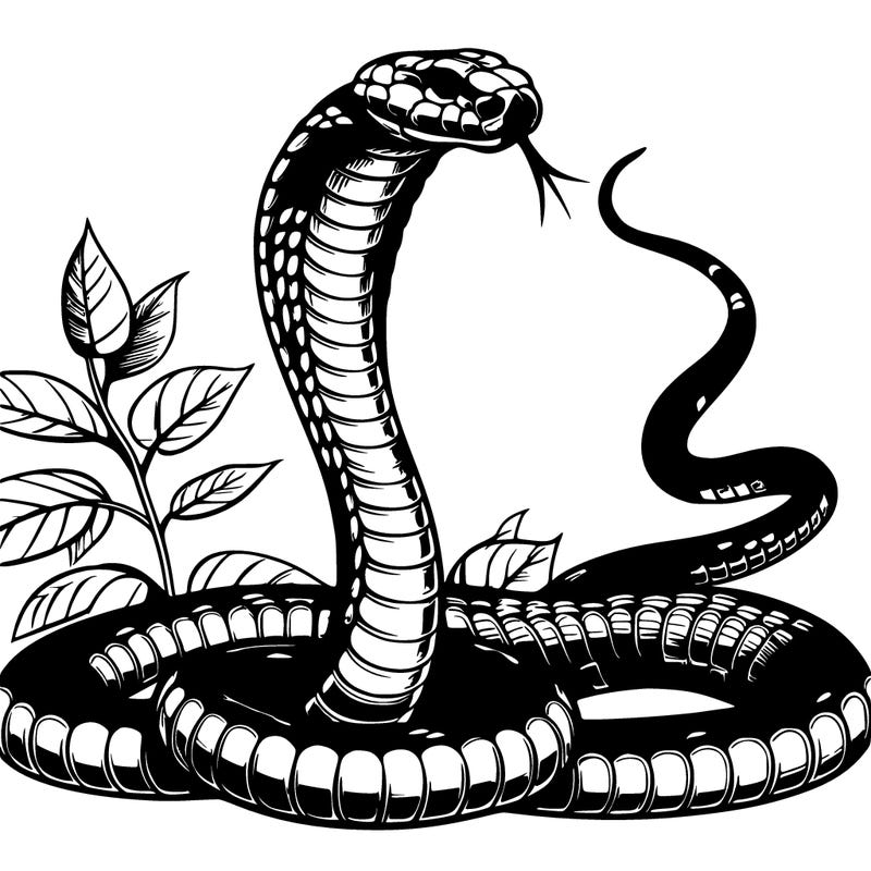 realistic king cobra
