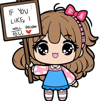 cute girl holding a sign