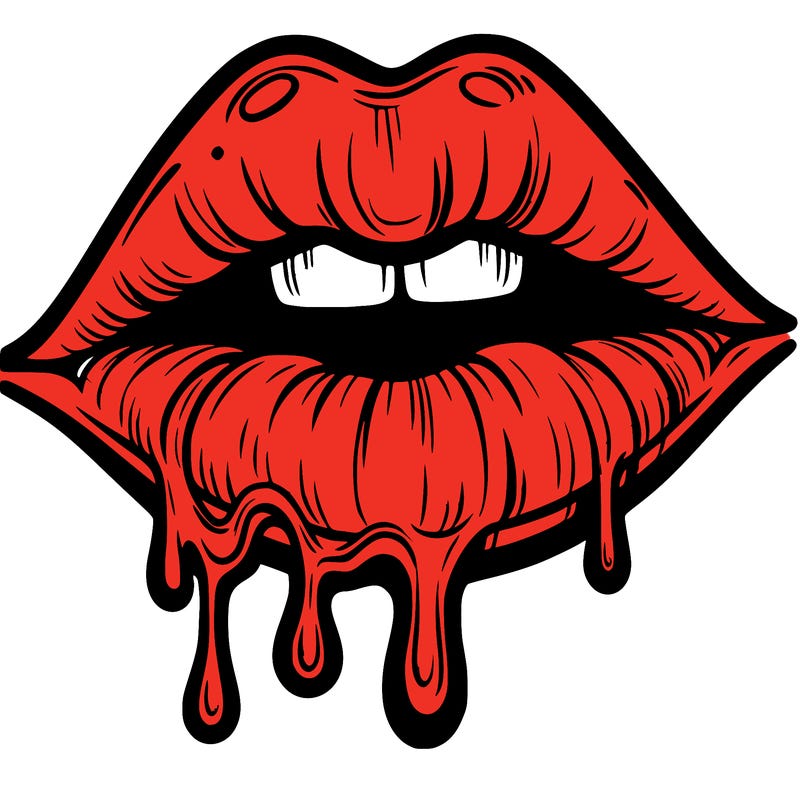 lips that look realistic and drip