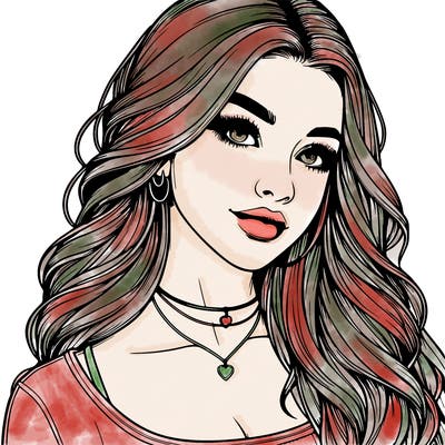 detailed realistic girl