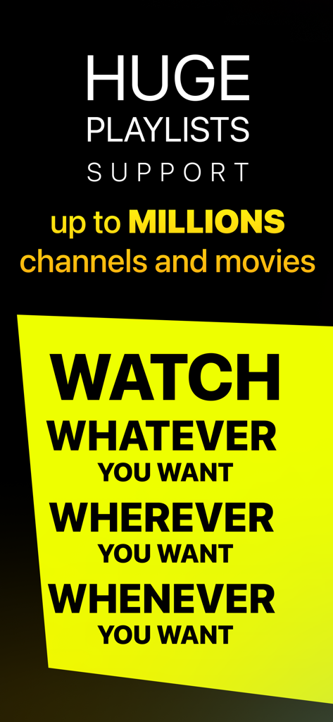 Alice Player IPTV Ott - Pantalla promocional de Alice Player destacando el soporte para millones de canales y películas.