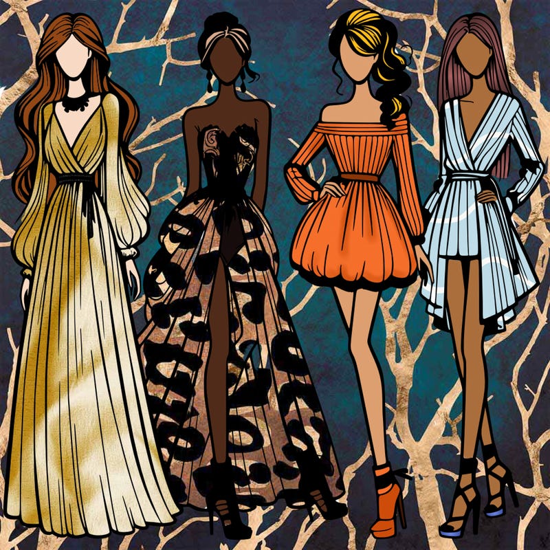 fashion models dresses