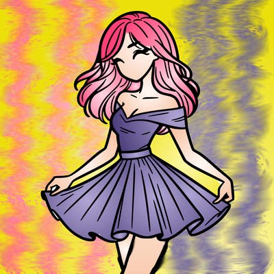 woman in skirt
