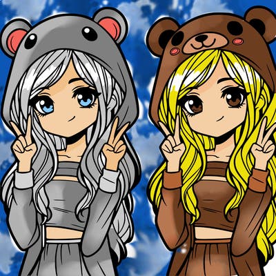 teen girl in animal costume