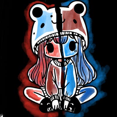 a girl wearing a frog hat and some frog socks