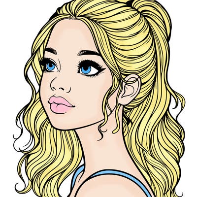 beautiful realistic girl