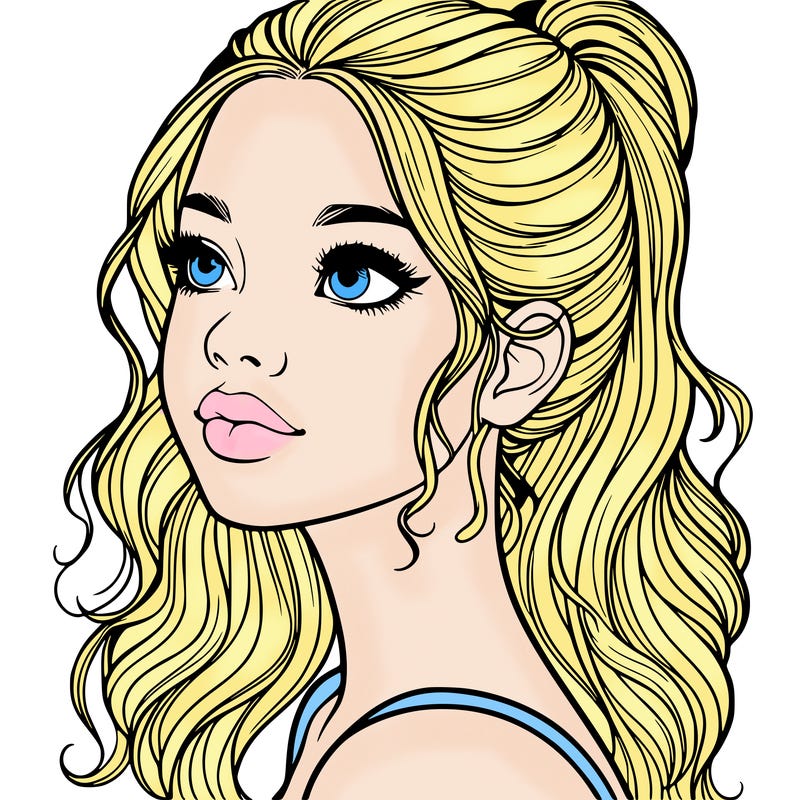 beautiful realistic girl