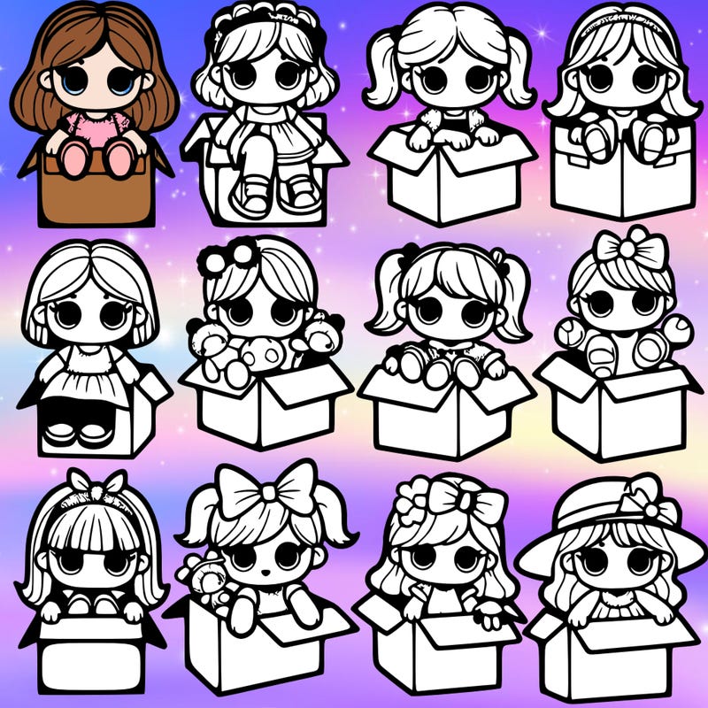 20 dolls in boxes