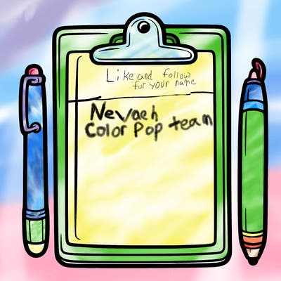 blank clip board with pen