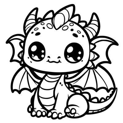 cute baby dragon
