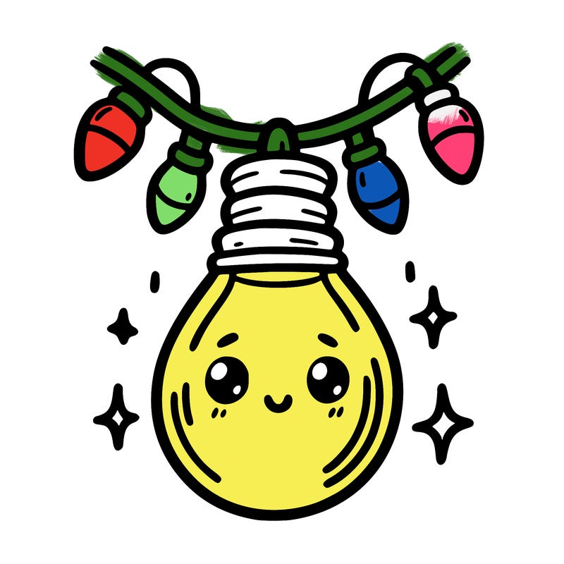 small bulb of a garland