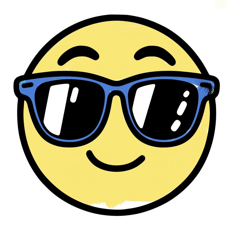 emoji with sunglasses