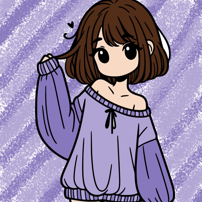 girl in baggy sweater hanging off her shoulder