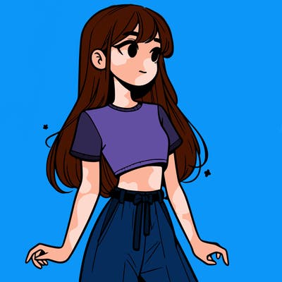 girl in a cute crop top