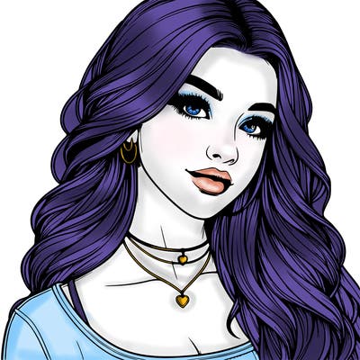 detailed realistic girl