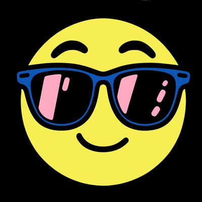 emoji with sunglasses