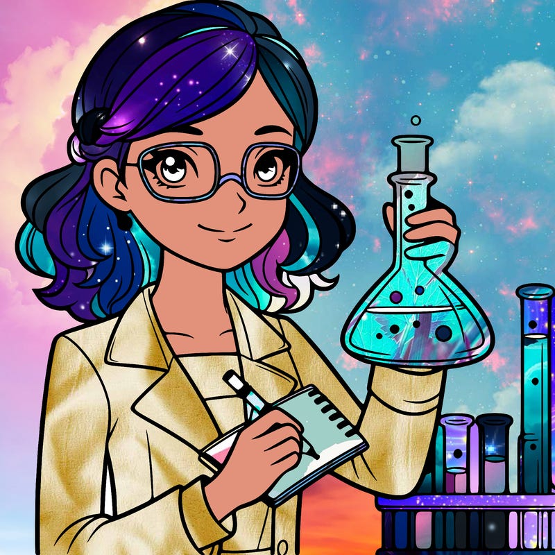 a female scientist