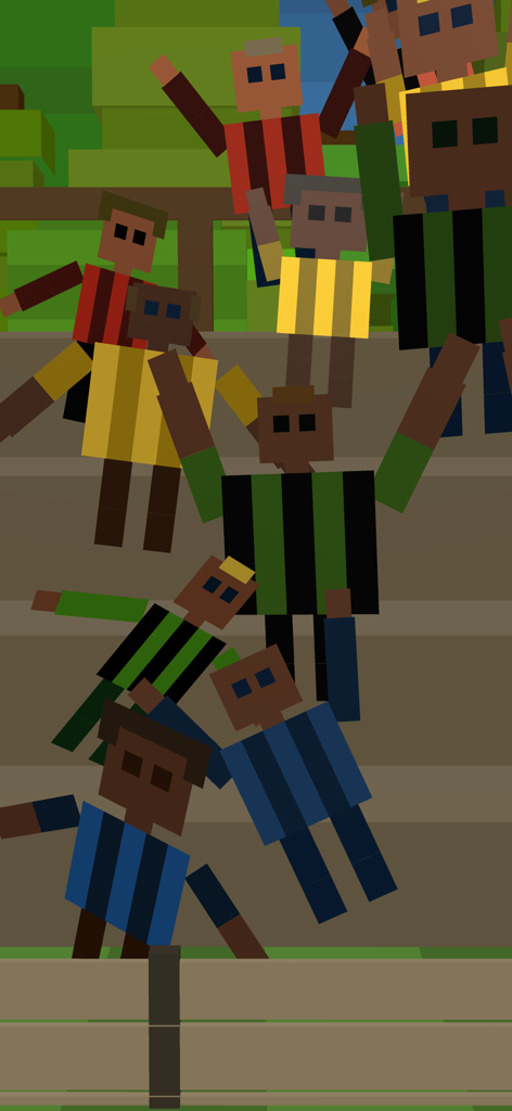 Boot That Ball - 경기장 스탠드에서 응원하는 복셀 아트 축구 팬