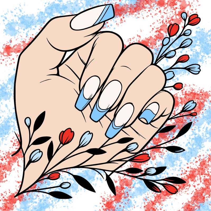 nails with french tip