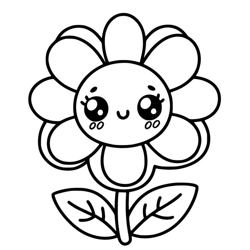 pretty flower with a cute face