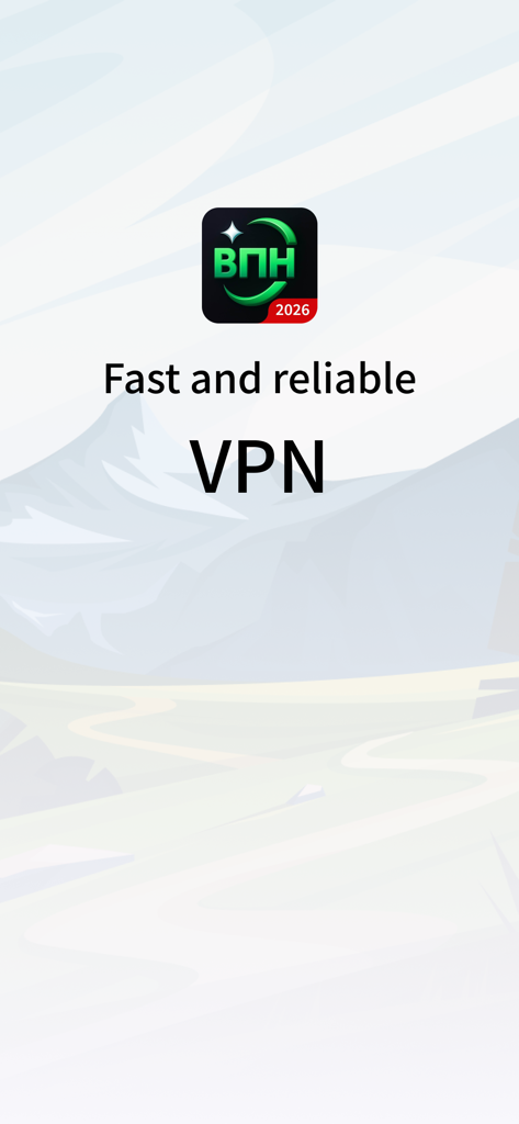 Super VPN Fly 2026 - Super VPN Fly 2026 app splash screen with fast and reliable VPN text