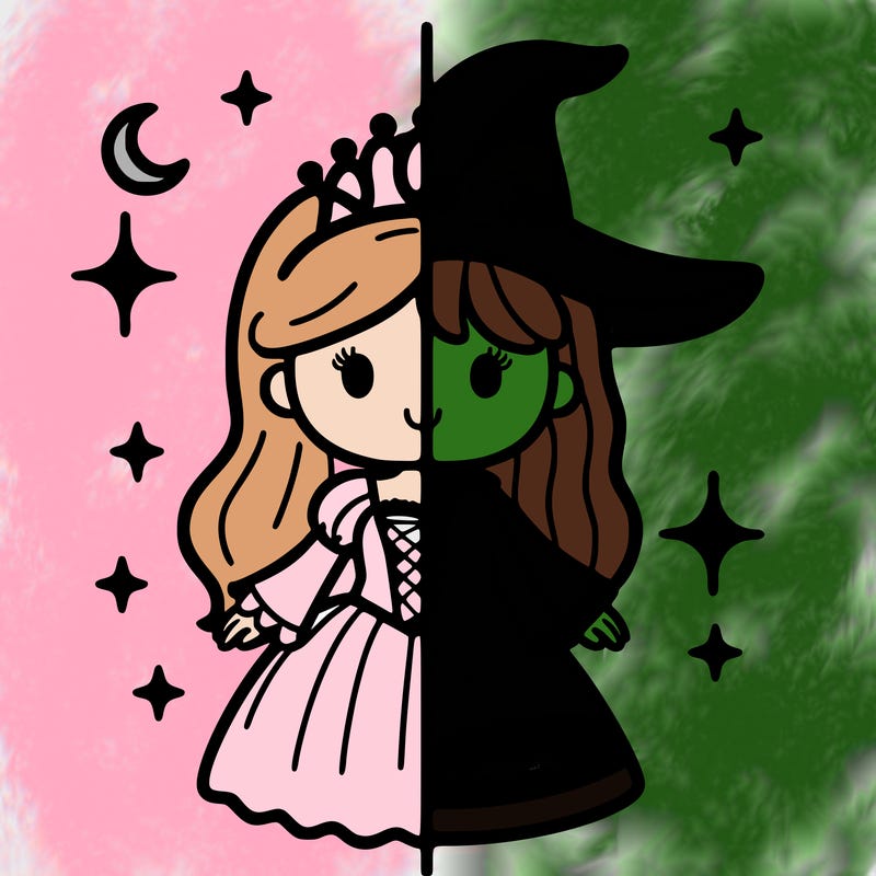 split princess and witch