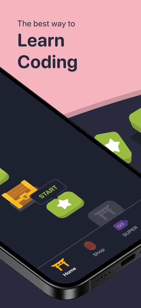 SideMe: Learn Coding - Gamified coding learning path in the SideMe app interface