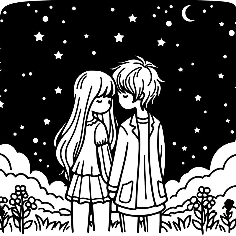 me and my boyfriend under the stars